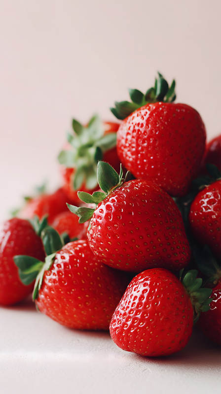 鮮紅草莓特寫-圖片