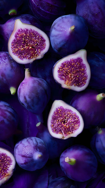紫色無花果特寫-圖片