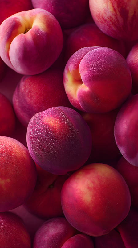 紅艷蜜桃特寫-圖片