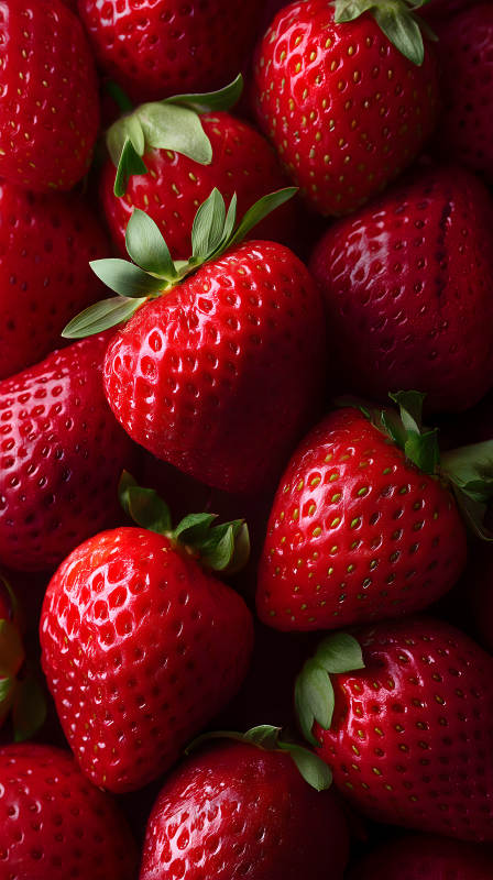 鮮美草莓特寫-圖片