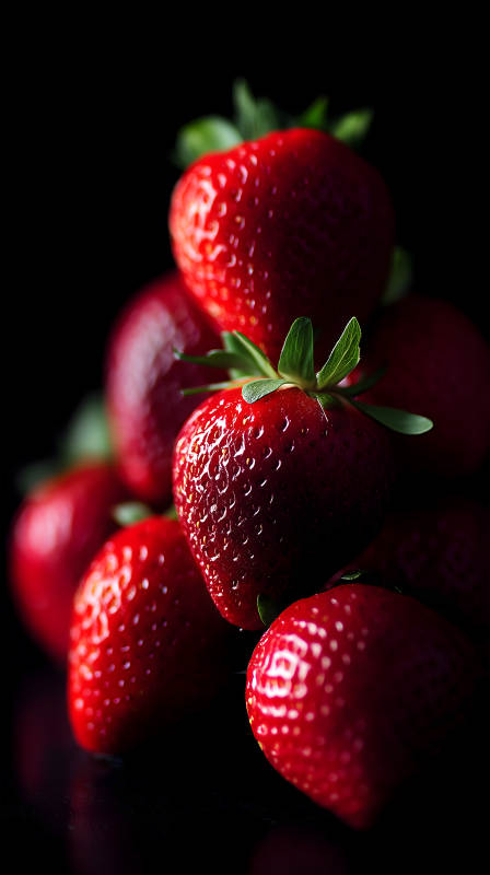 红艳草莓诱人垂涎-图片