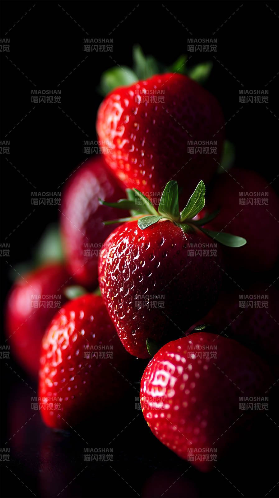 红艳草莓诱人垂涎-图片