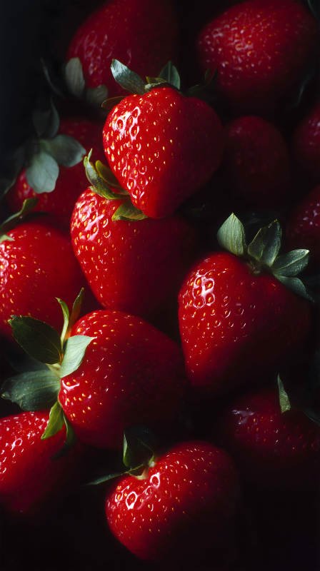鮮艷草莓特寫-圖片