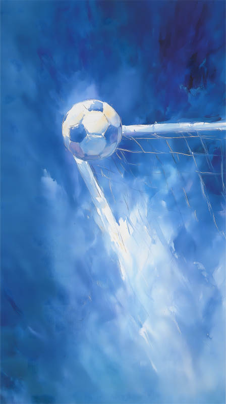 足球進球的藝術-圖片