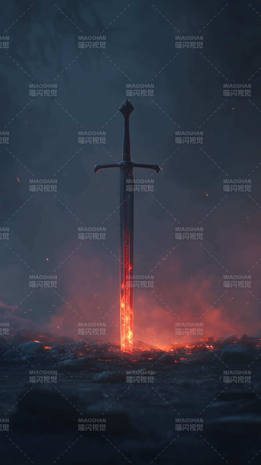 燃烧之剑伫立大地-图片