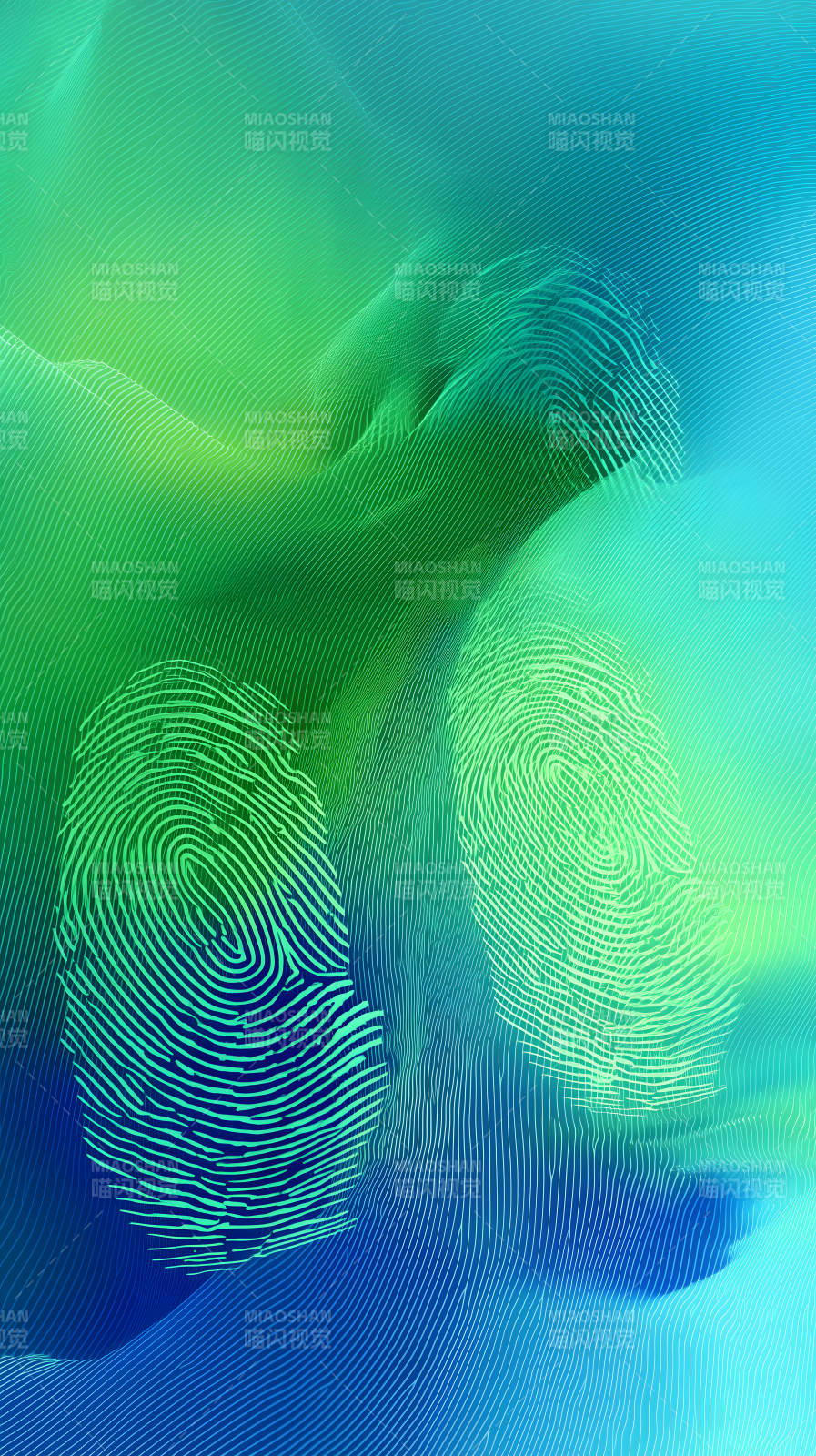 指纹纹理抽象艺术-图片