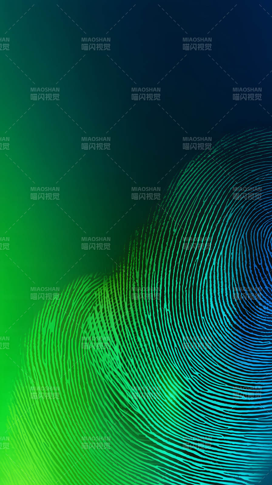 指纹图案渐变背景-图片