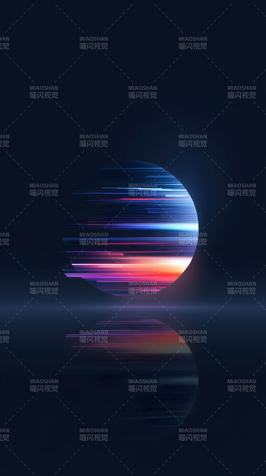 光影星球倒影虚幻梦境-图片