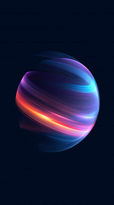 光束球體藝術抽象-圖片