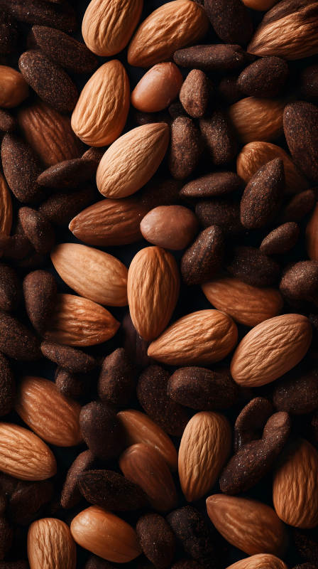 堅(jiān)果美食特寫-圖片