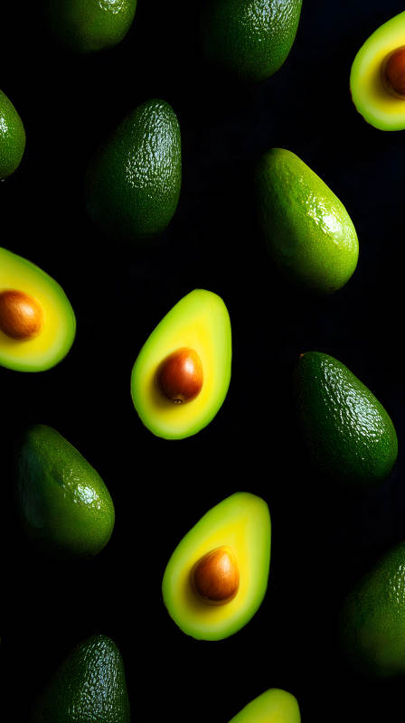 鲜美牛油果特写-图片