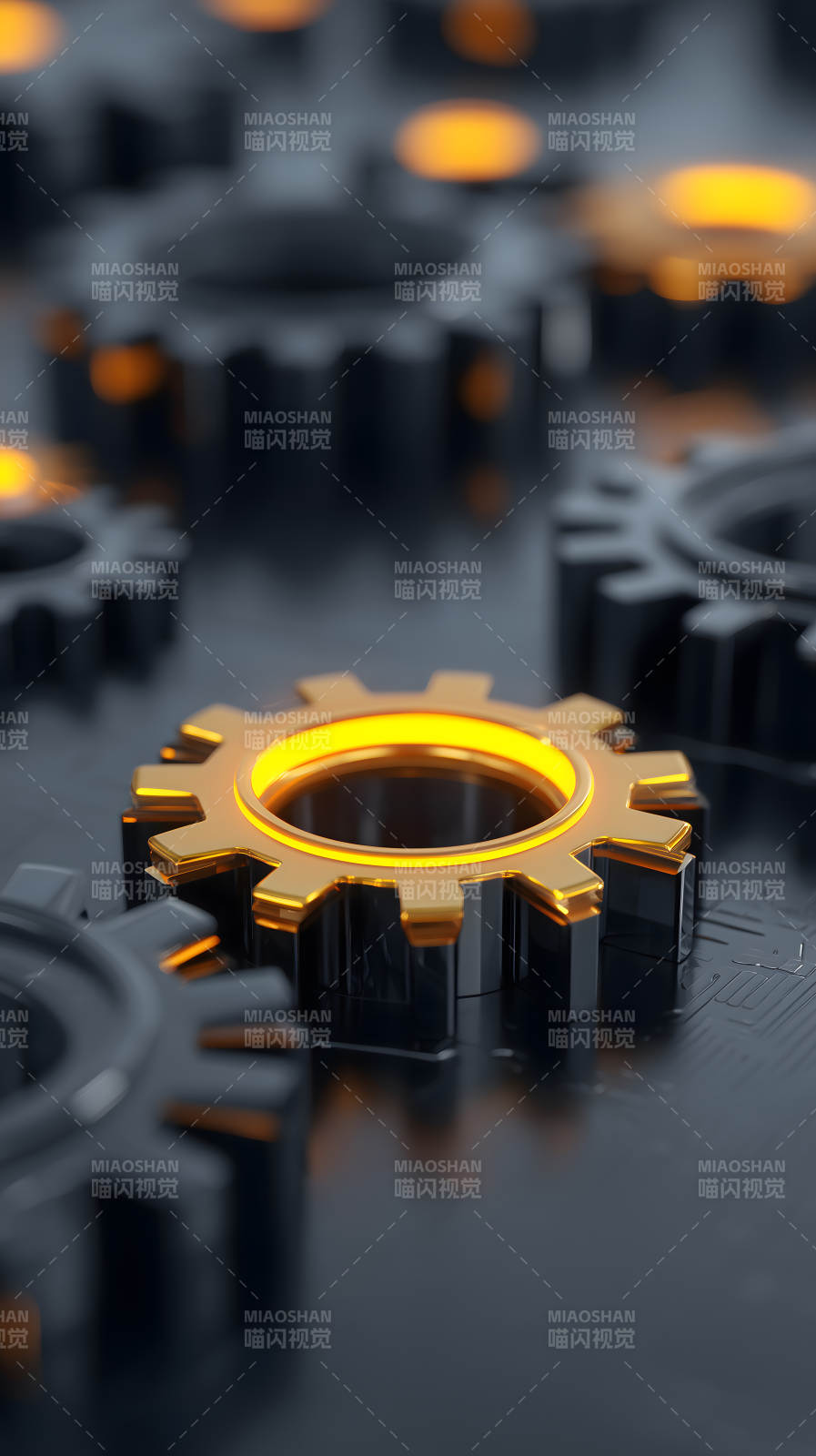 齿轮科技细节抽象-图片