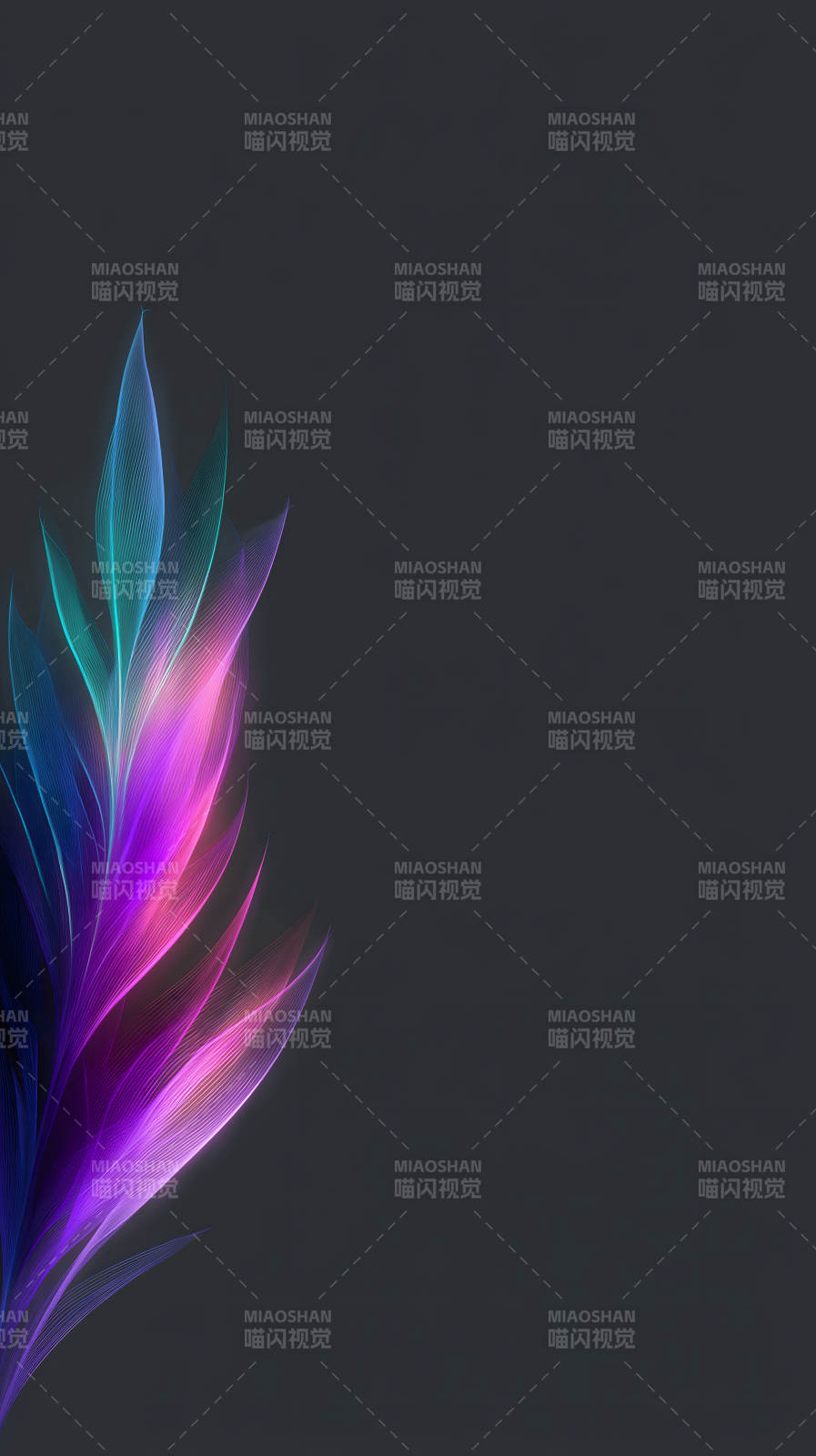 羽毛纹理渐变光影-图片