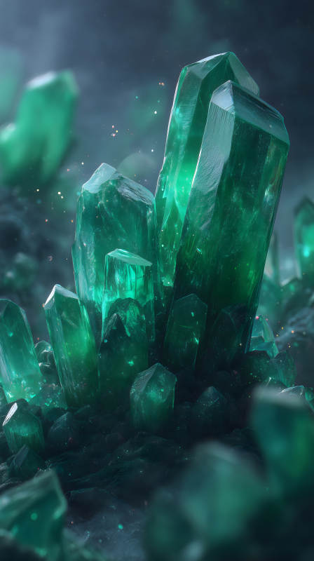 翠綠寶石堆砌-圖片