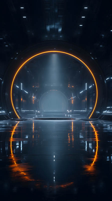 未來科技空間隧道-圖片