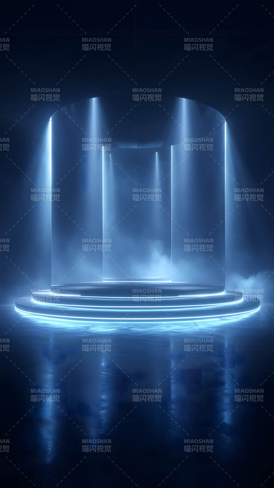 未来感舞台灯光效果-图片