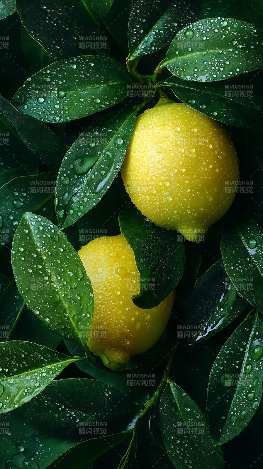 雨中檸檬清新唯美-圖片