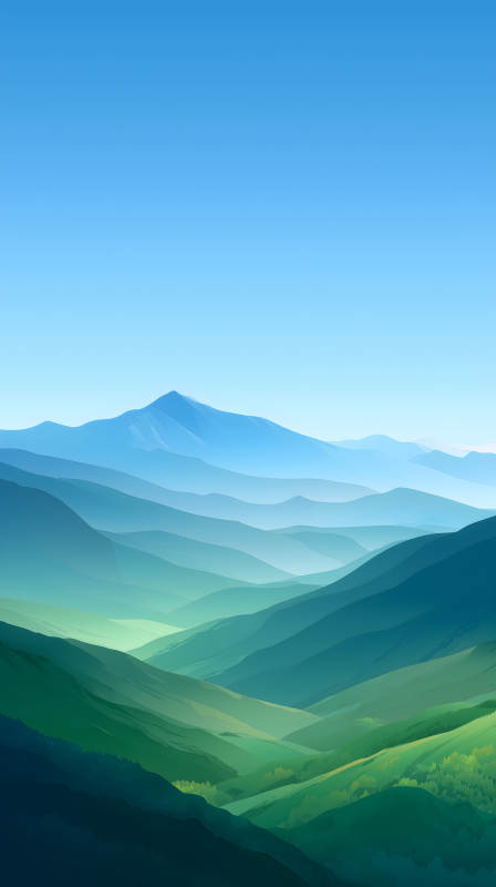 層巒疊嶂風景如畫-圖片