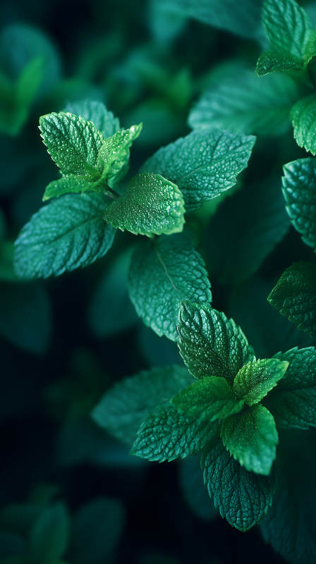 綠葉特寫清新自然-圖片