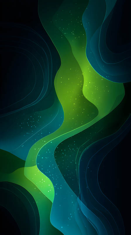 綠藍線條抽象背景-圖片