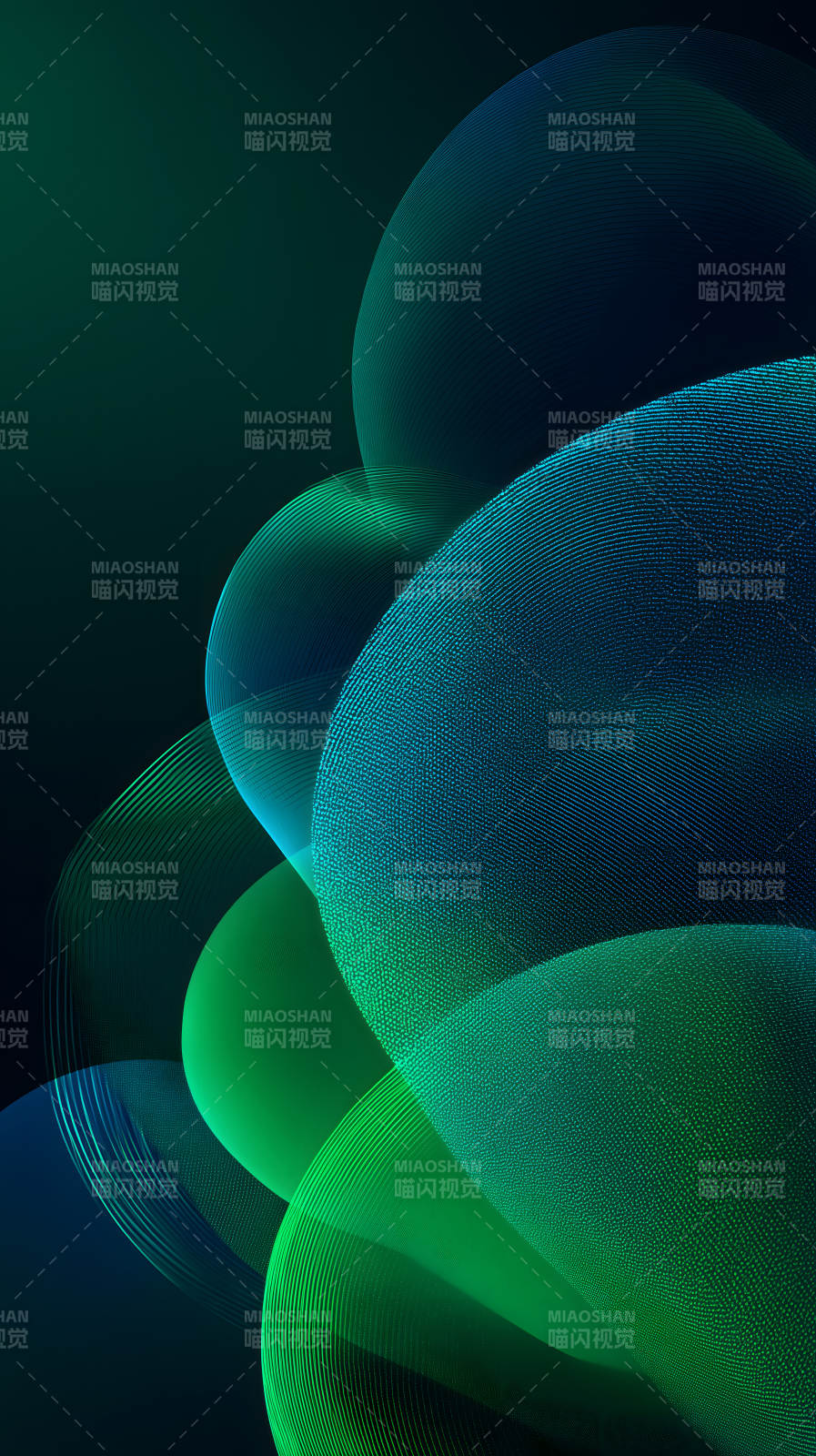 綠色抽象背景藝術(shù)作品-圖片