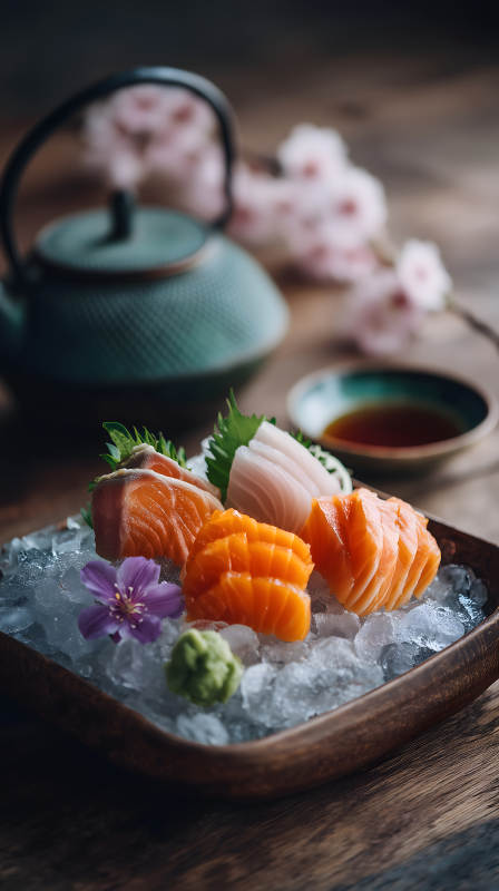 精致日式生魚片-圖片