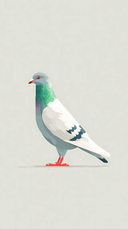 鴿子卡通形象-圖片