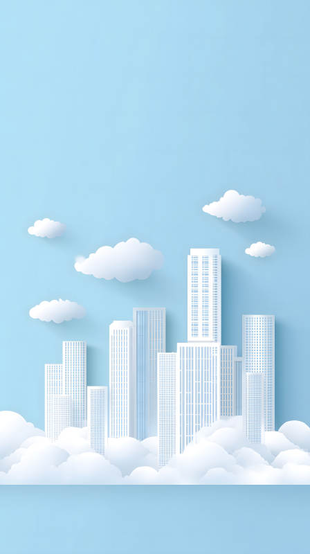 城市天空云朵建筑-圖片