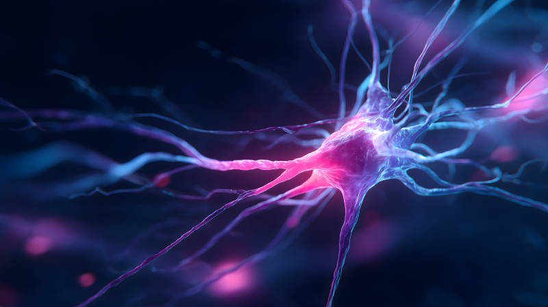 神經元細胞科幻圖-圖片