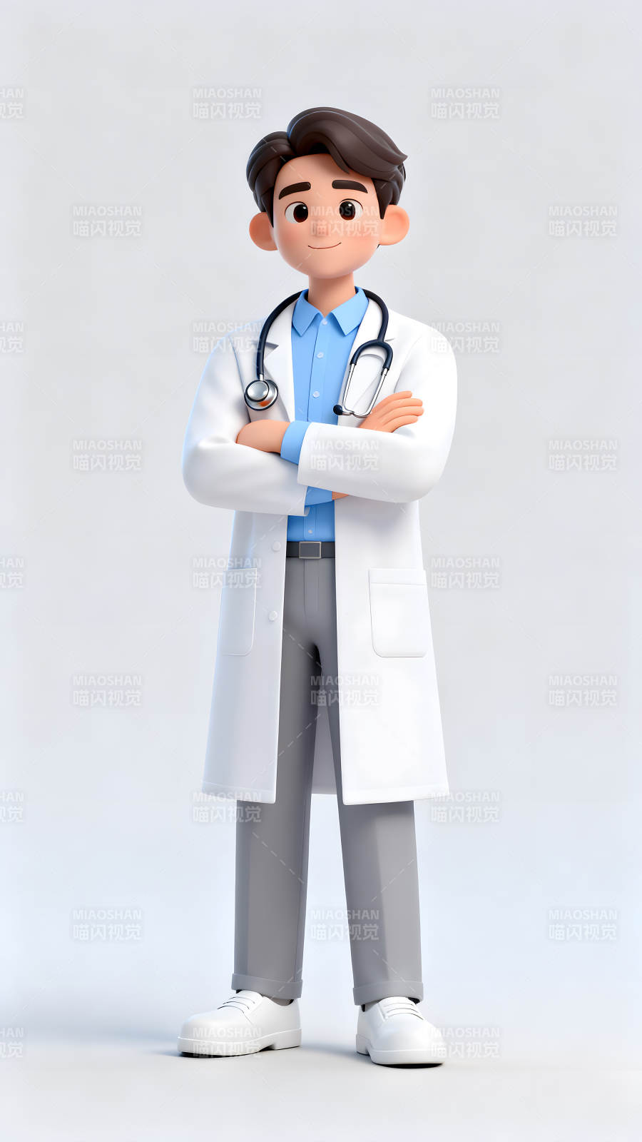 卡通醫生形象展示-圖片