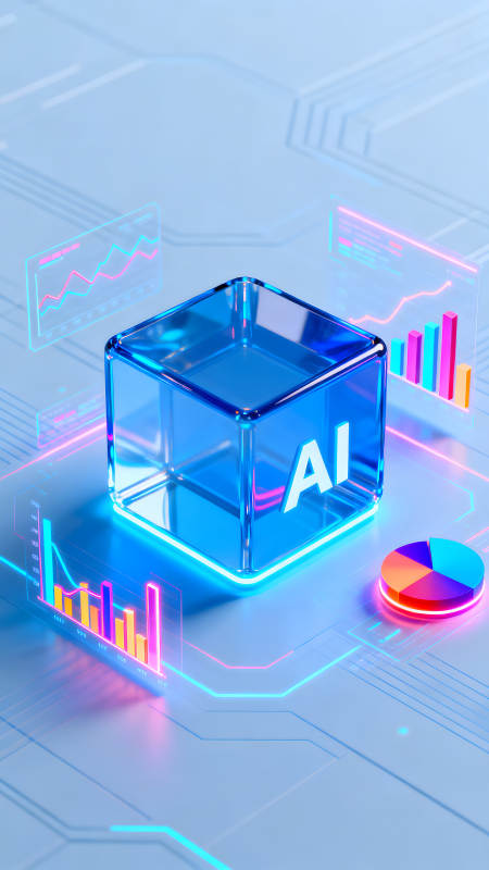 AI科技感十足的未來數據圖-圖片