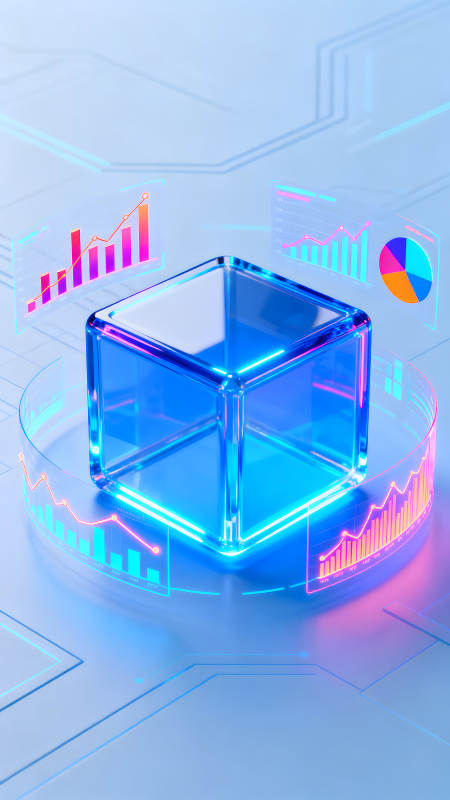 未來科技數據可視化呈現-圖片