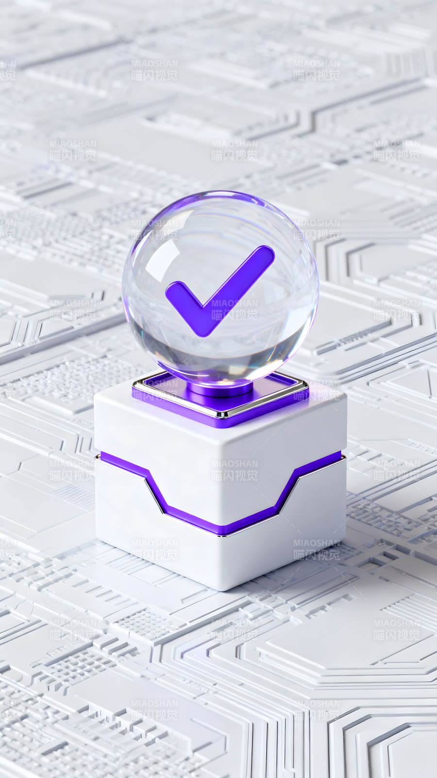 未来科技感确认符号-图片