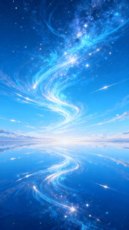 星云流淌在浩瀚的天空-图片