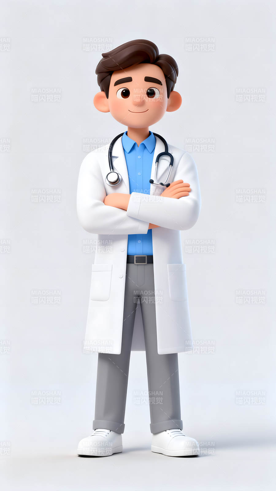 卡通医生形象展示-图片