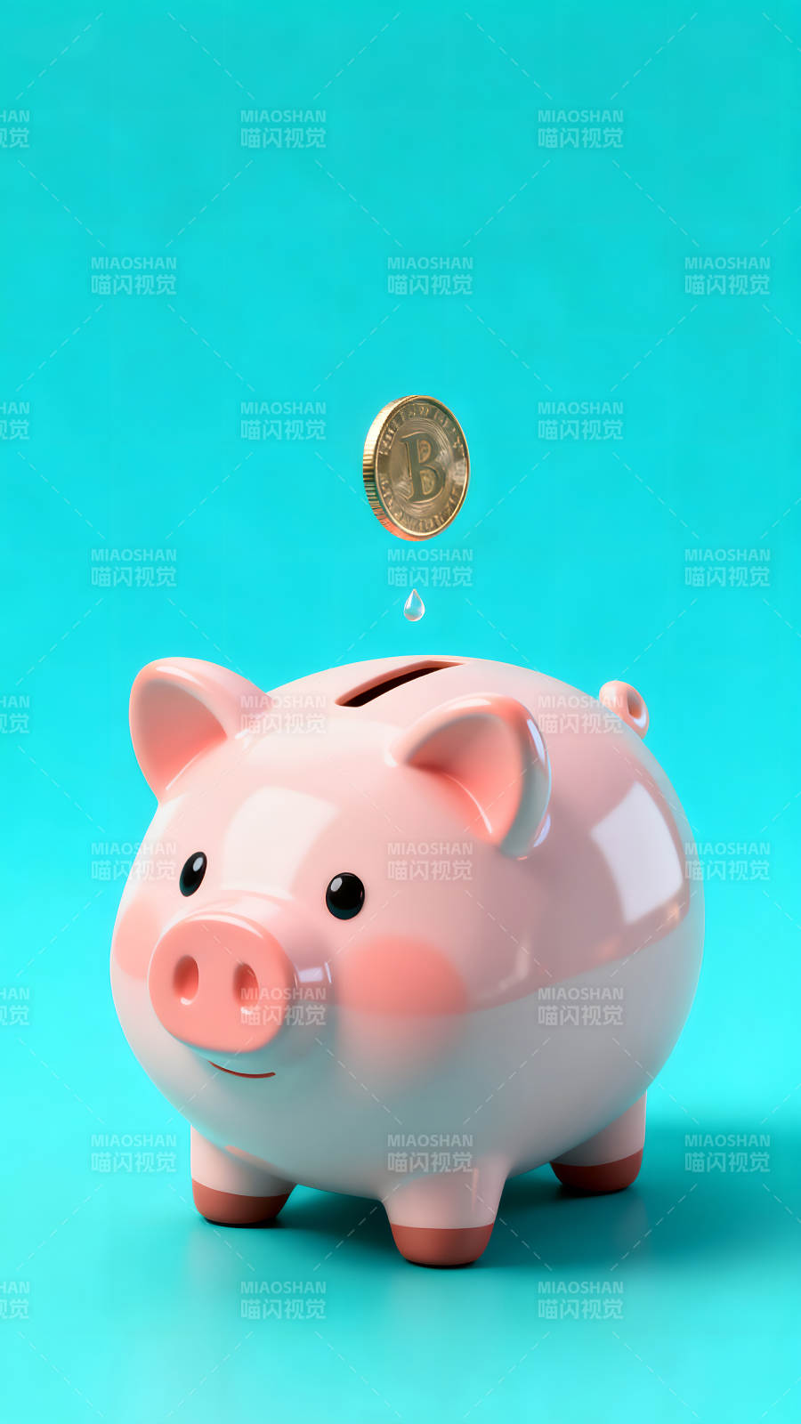 比特幣存錢罐存款的概念圖圖片