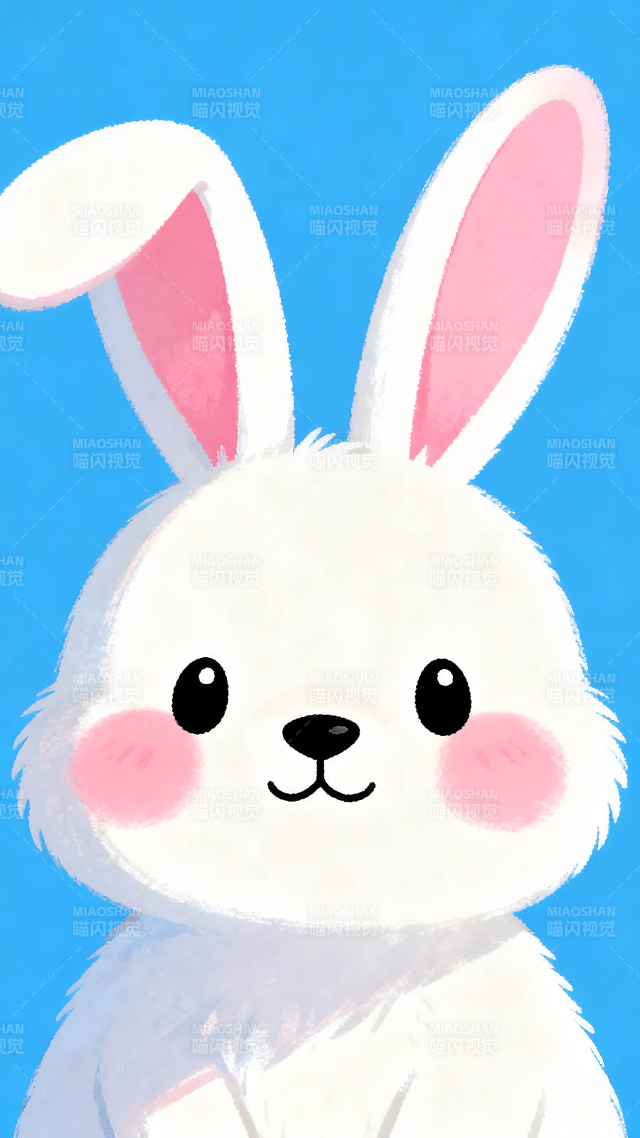 可愛的卡通兔子-圖片