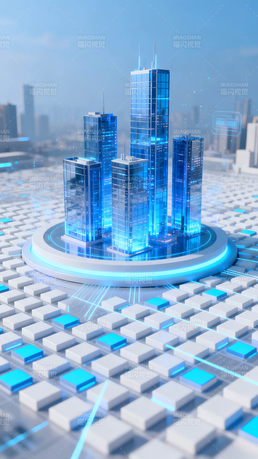 未来城市建筑群-图片