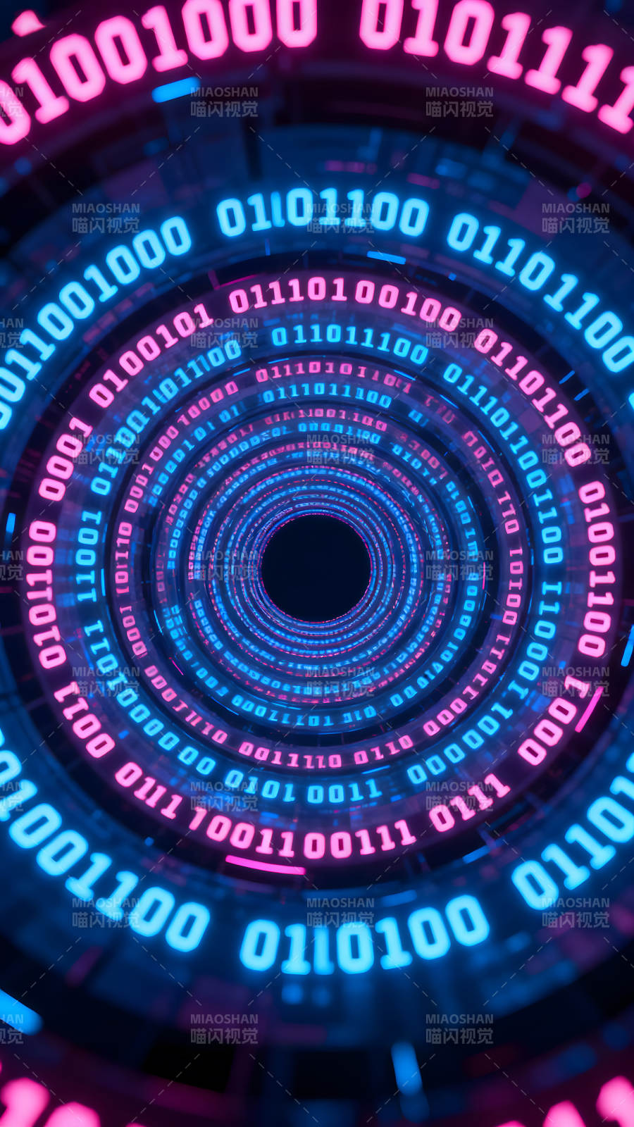 二進制數據隧道視覺特效-圖片