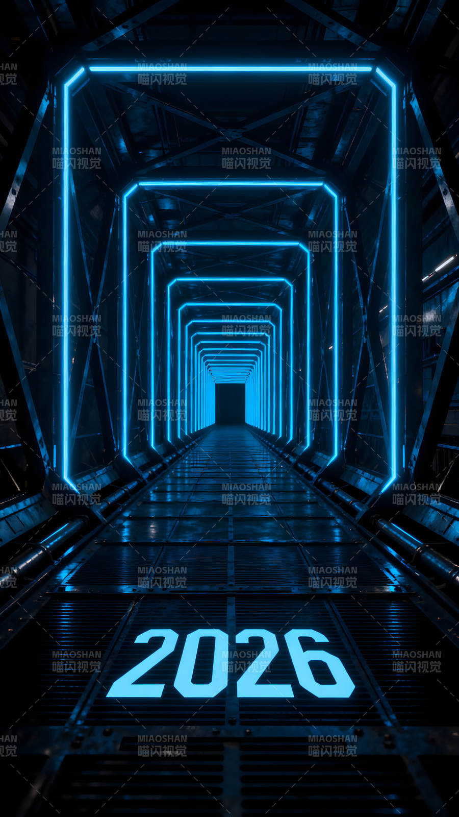 科幻隧道展望未来2026年-图片