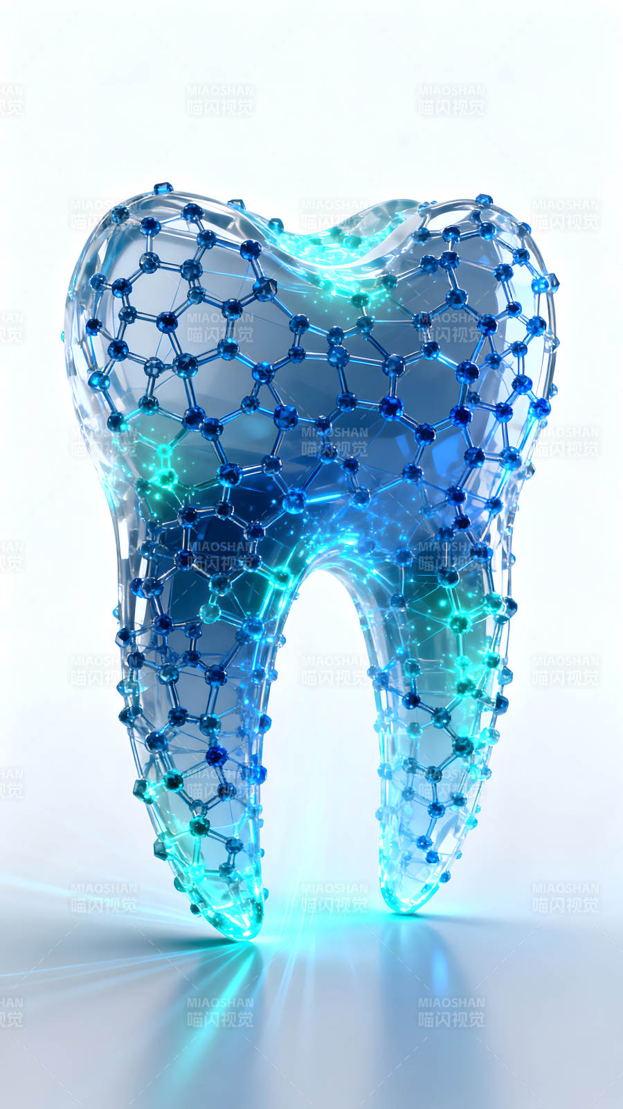 抽象牙齒結構展示-圖片