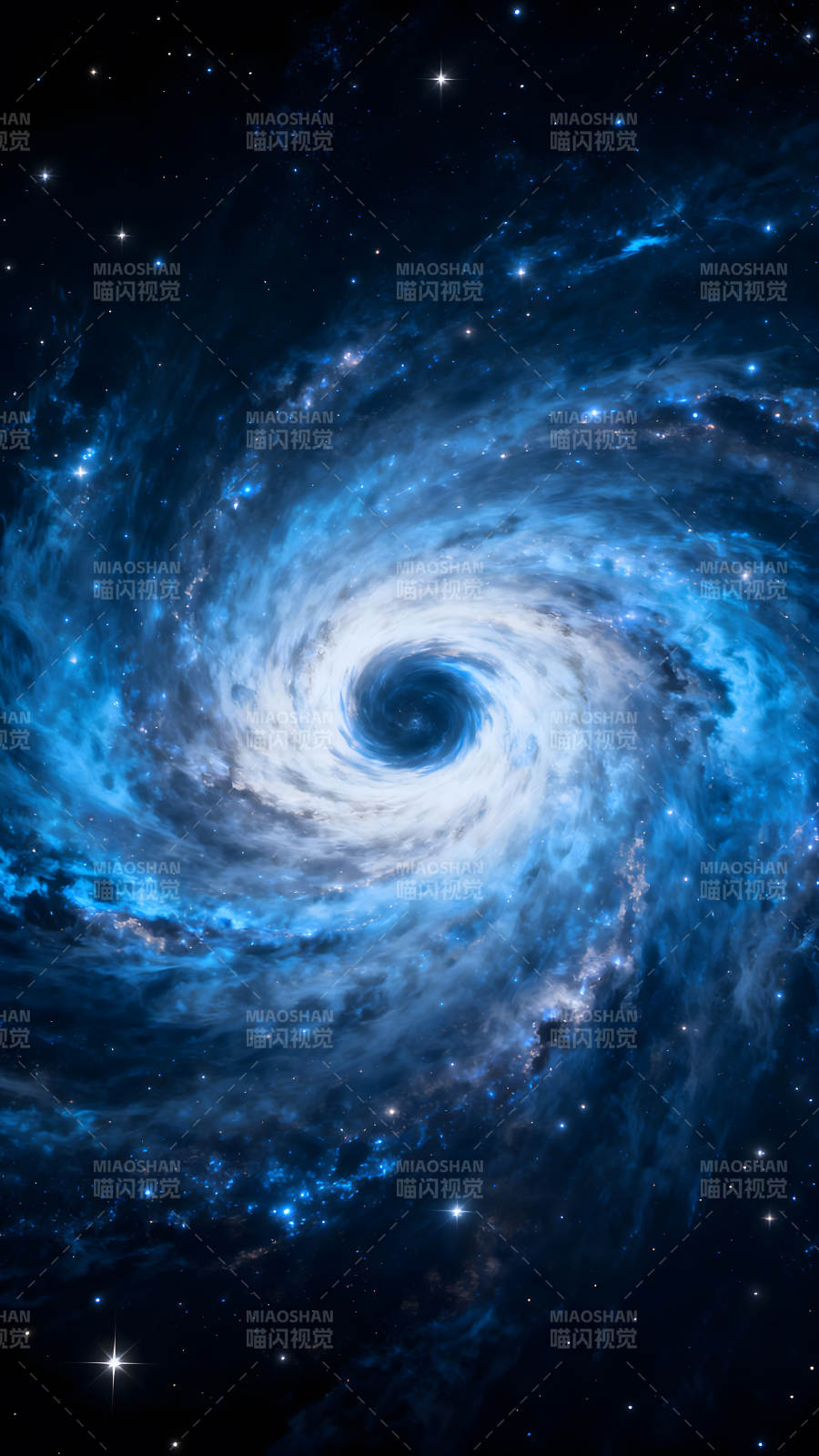 宇宙旋渦星云深邃浩瀚景象-圖片