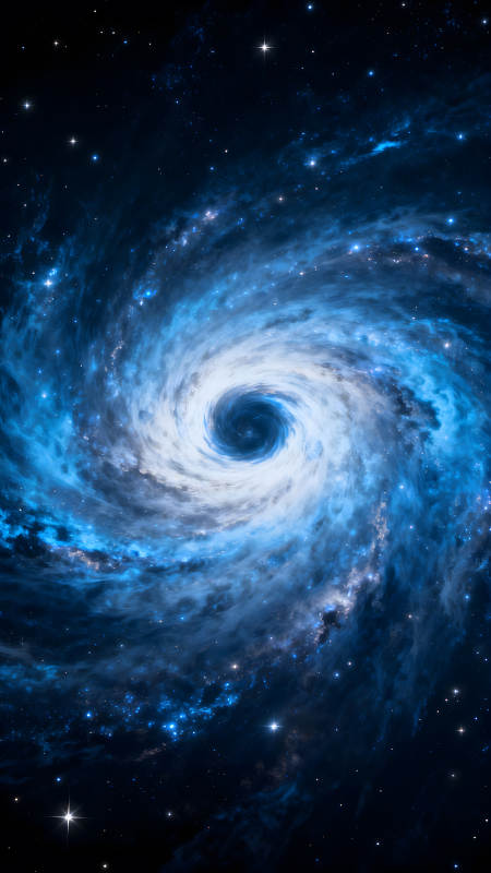 宇宙旋渦星云深邃浩瀚景象-圖片