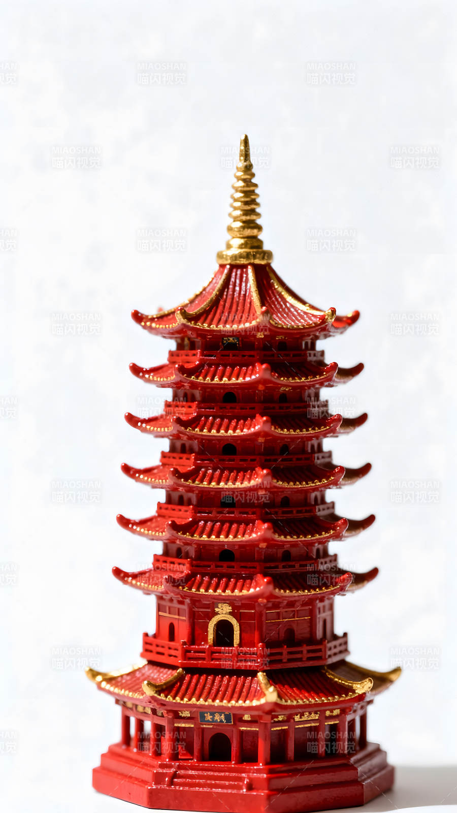 紅色寶塔精美細節(jié)莊嚴宏偉建筑裝飾-圖片