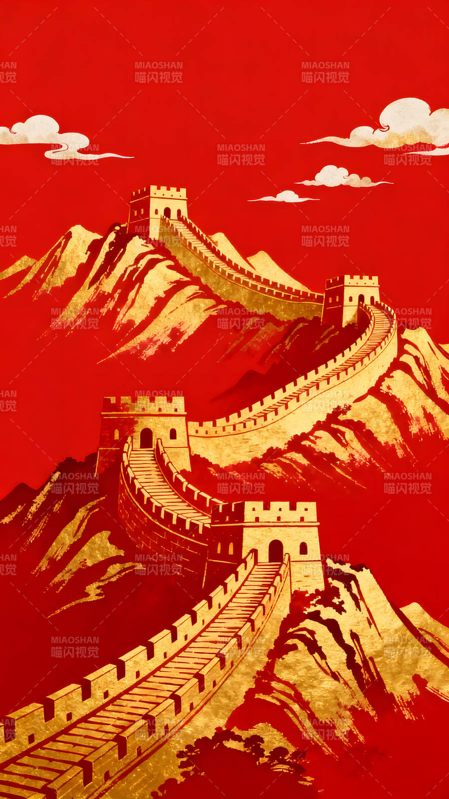 中國長城金碧輝煌-圖片