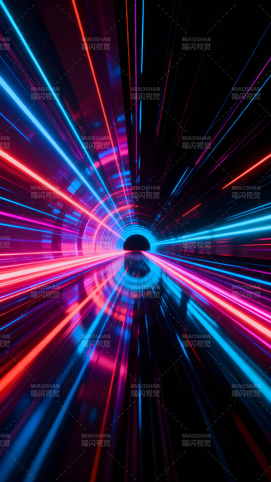 光線隧道未來科技感-圖片