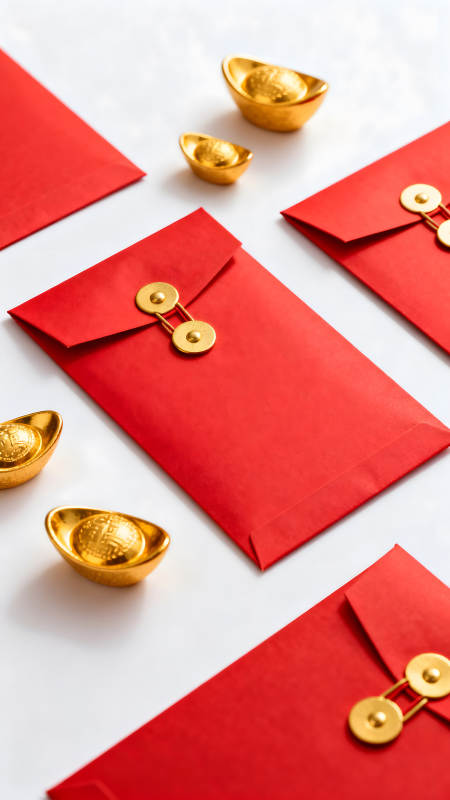春節紅包金元寶-圖片