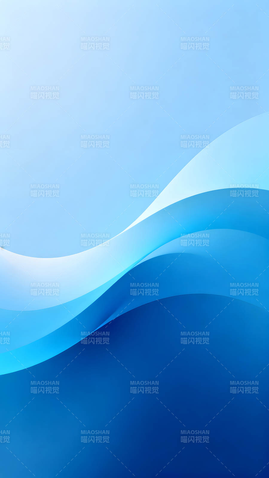 藍色的抽象波浪背景-圖片