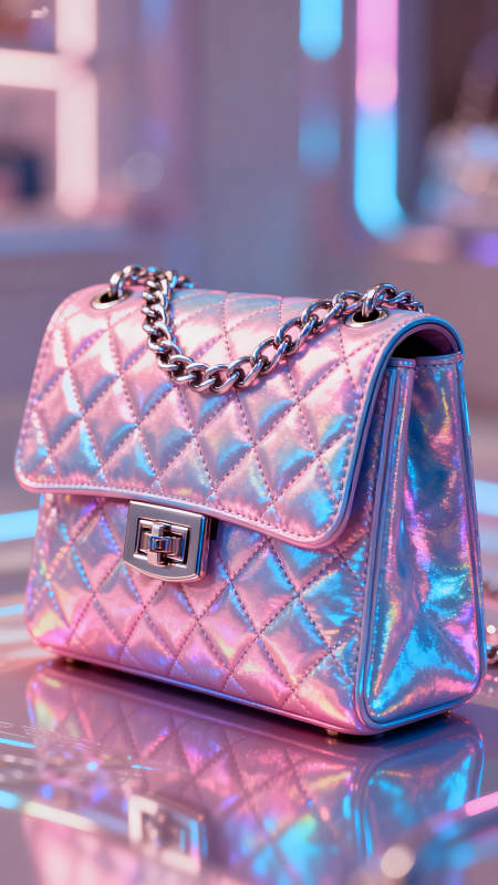 粉色包包閃耀光芒-圖片