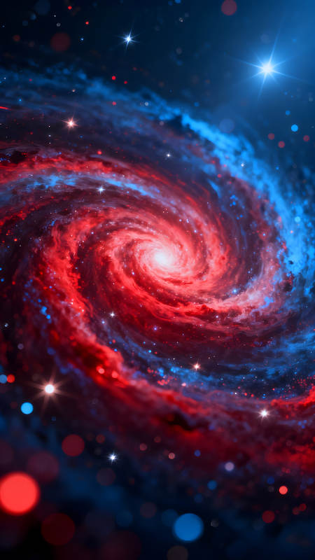 壯麗宇宙漩渦星云絢麗奪目-圖片